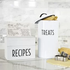 Outshine Co White Farmhouse Cat And Dog Treat Container With 2 Dog Bone Cookie Cutters -BlueBuffalo Sales Store GUEST 6bfb783d e816 4a5e 9fee 372a748f2878