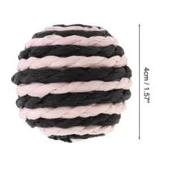 Unique Bargains Ball Shape Cat Teaser Toys Pink 1 Pc