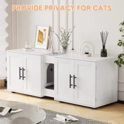 MDF PB Double Cage Cat Litter Cabinet With Dual Compartments, Durable Material, Spacious Design, Easy To Clean, And Stylish Appearance -BlueBuffalo Sales Store GUEST 6e3e65ab 9c27 4280 854b f1aae59cdaba