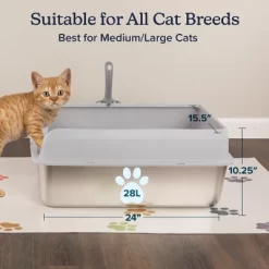 Pet Adobe Stainless Steel Cat Litter Box With Lid -BlueBuffalo Sales Store GUEST 6ef60ce6 5a4d 4c3e 85c8 5f7a5218bb4e