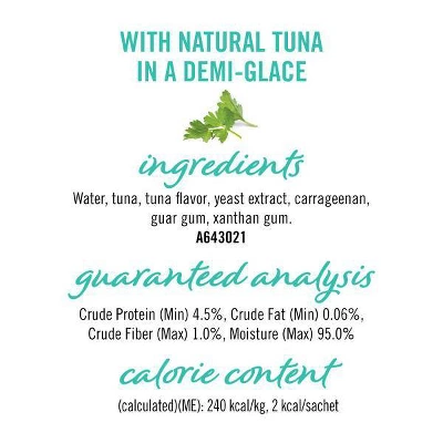 Fancy Feast Seafood Flavor Savory Puree Naturals Cat Treats - 1.4oz 5 Fancy Feast Seafood Flavor Savory Puree Naturals Cat Treats - 1.4oz - Image 5