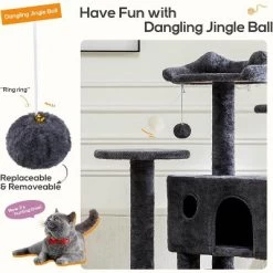 MyDepot Cat Climbing Frame 54 Inch Cat Tower With Scratching Post, Cat Playhouse, Cat Condo -BlueBuffalo Sales Store GUEST 6f984679 c545 4122 8108 a96e401065de