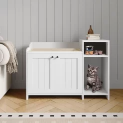Cat Litter Box Enclosure Furniture, Hidden Litter Box Cabinet, Indoor Wooden Cat Washroom With Storage, Pet House -BlueBuffalo Sales Store GUEST 704f9ea3 56c1 4b25 bfc4 f8f05a475c64 1