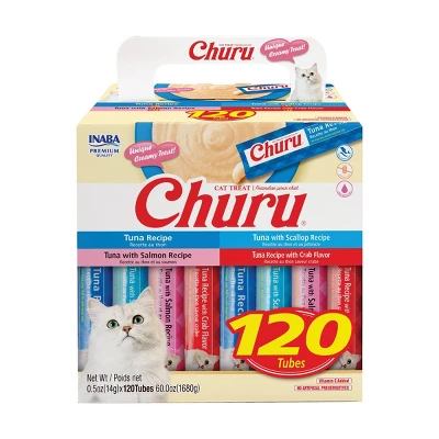 Inaba Churu Tuna Flavor Variety Box Lickable Cat Treats - 60oz/120ct 9 Inaba Churu Tuna Flavor Variety Box Lickable Cat Treats - 60oz/120ct - Image 9
