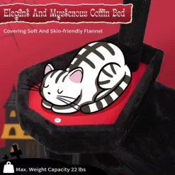 Sandinrayli 64" Gothic Cat Tree With Coffin Bed, Multi-Level Heavy Duty Goth Cat Tower For Indoor Kittens, Black -BlueBuffalo Sales Store GUEST 70c39d21 d1cf 4e6a 88a7 93479e3b9323