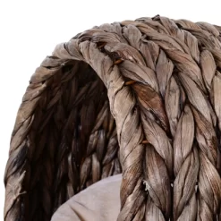 Handwoven Elevated Cat Bed With Soft Cushion & Cat Egg Chair Shape, Cat Basket Bed Kitty House With Stand,Cat Bed For Indoor Cats,23.5in H, Gray -BlueBuffalo Sales Store GUEST 71a91457 2286 4978 8be3 03f9757a21ca