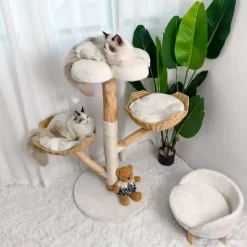 Artloge 2/3Tiers Wooden Cat Climbing Tree Indoor Cat Tree Activity Tower Cozy Kitten Play House With Plush Cushion & Sisal Scratch Post & Dangling Toy -BlueBuffalo Sales Store GUEST 71fad09e 67c9 4a2c 8e12 fd9b3d95157b