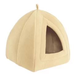 Cat House - Indoor Bed With Removable Foam Cushion - Pet Tent For Puppies, Rabbits, Guinea Pigs, Hedgehogs, And Other Small Animals By PETMAKER (Tan) -BlueBuffalo Sales Store GUEST 74774bd8 cacc 4fb7 8e43 60f3c23fe2db