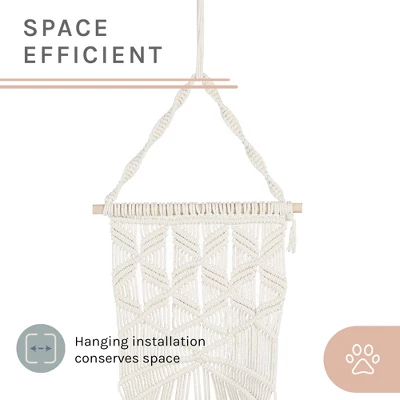 Sam's Pets Lucy Macram White Cat Tree 3 Sam's Pets Lucy Macram White Cat Tree - Image 3