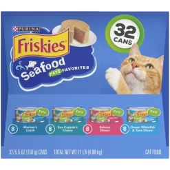 Purina Friskies Paté Wet Cat Food Seafood Fish Flavor Favorites - 5.5oz/32ct Variety Pack -BlueBuffalo Sales Store GUEST 75a65cd6 b875 4edf 9011 5b0c4c1fb0f6