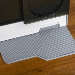 PawHut Hooded Cat Litter Box With Kitty Litter Mat, Easy-Clean Pull-Out Drawer, Dog Proof, House Shape Hooded Pan, Scoop, Gray -BlueBuffalo Sales Store GUEST 7662abca 805e 41e0 bc97 c01dd2fde651