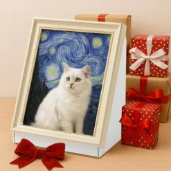 Kumasinova Cat Living In Famous Painting,Pet Scratcher Oil Painting Cat House,Vintage Art Picture Frame Cardboard House -BlueBuffalo Sales Store GUEST 76a2b74d 6c8b 4db4 b19c 42027e3e260a