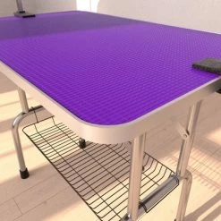 Gulches 42-Inch Foldable Pet Grooming Table For Pet Large Dogs And Cats With Adjustable Arm And Clamp - Purple -BlueBuffalo Sales Store GUEST 76fd3569 07ec 4634 bf2a f2bf809240db