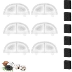 Nispira WF20/CF20 Cat Water Fountain Filters Replacement For HomeRunPet Water Fountain Dispenser 68oz/2L Wireless Pumps Black Sponge 6 Packs -BlueBuffalo Sales Store GUEST 77288a81 cd61 4276 b16e ee624a8dc623