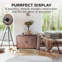 Arf Pets Cat Litter Box Enclosure Furniture, Large Wooden Cabinet -BlueBuffalo Sales Store GUEST 77e3f610 2f46 450e a5ab e3cd1c3974b9