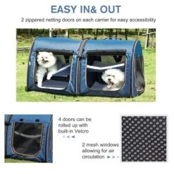 Munora 39" Convertible Cat Carrier - 2-in-1 Foldable Pet Carrier With Removable Cushions & Storage Bag, Blue 7 Munora 39" Convertible Cat Carrier - 2-in-1 Foldable Pet Carrier With Removable Cushions & Storage Bag, Blue -BlueBuffalo Sales Store GUEST 79bee392 8755 4d51 9670 954fe686b760