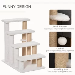 SKYONE 4-Tier Cat Stairs With Scratching Posts, Soft Flannel Platforms & Play Ball For High -BlueBuffalo Sales Store GUEST 79dc6691 62ee 4967 be5a b7b7b5ae17ea