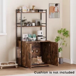 ODK Cat Litter Box Enclosure With Shelf Storage, Enclosed Litter Box - Large Cat House Furniture With Ventilation Holes, Easy Clean Pet Cabinet -BlueBuffalo Sales Store GUEST 7a1366cf e8c0 44a1 be24 704d810e9b1b