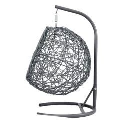 DOMETOUR Cat Swing Bed With Stand & Cushion, Rattan Wicker Appearance, Indoor Hanging Swinging Cat Bed For Cats, Small Dogs, And Small Animals Gray -BlueBuffalo Sales Store GUEST 7ad383c2 49b5 43a4 9fe9 189aea0beaa5 2