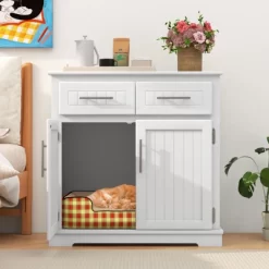 Tangkula Cat Litter Box Enclosure W/ 2 Drawers Double Doors Anti-Toppling Devices -BlueBuffalo Sales Store GUEST 7ade9768 300b 4944 9036 970955ec7810