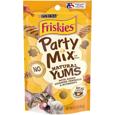 Purina Friskies Party Mix Chicken Natural Yums Crunchy Cat Treats 6 Purina Friskies Party Mix Chicken Natural Yums Crunchy Cat Treats - Image 6