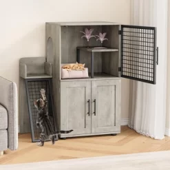 41.9'' H Cat Litter Box Enclosure With Platform, Double Layer Hidden Cat Furniture - Modern Multi-Level Indoor House With Ladder -BlueBuffalo Sales Store GUEST 7c7fad3a 3d0f 4465 8075 18dcfab8385f