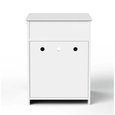 JUJABU White Wooden Pet House Cat Litter Box With Drawer 5 JUJABU White Wooden Pet House Cat Litter Box With Drawer - Image 5