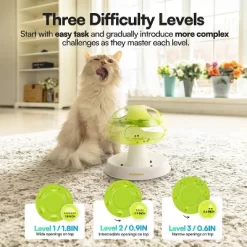 All For Paws Allforpaws Interactives Cat Toys Mushroom Cat Puzzle Toy For Enrichment