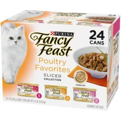 Purina Fancy Feast Sliced Poultry Favorites Collection Gourmet With Liver, Chicken And Turkey Wet Cat Food Variety Pack - 3oz/24ct 8 Purina Fancy Feast Sliced Poultry Favorites Collection Gourmet With Liver, Chicken And Turkey Wet Cat Food Variety Pack - 3oz/24ct -BlueBuffalo Sales Store GUEST 7d0f79c4 4d2d 411b 892b 236cf886b57a