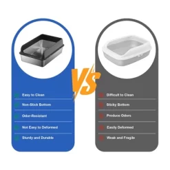 Stainless Steel Cat Litter Box With Scoop And Mats,Open Top High Wall Sided Enclosure -BlueBuffalo Sales Store GUEST 7dbd0817 efd8 45bd 9add 9dfe35a2b41c 1