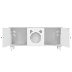 Cat Cabinet Cat House Cat Litter Box Enclosure With Sisal Cat Scratcher & Hooks, Sideboard Storage Cabinet, White - ModernLuxe 17 Cat Cabinet Cat House Cat Litter Box Enclosure With Sisal Cat Scratcher & Hooks, Sideboard Storage Cabinet, White - ModernLuxe -BlueBuffalo Sales Store GUEST 7e506508 4e39 4e3b b397 93c436885c13