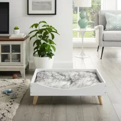 Sam's Pets Chauncy 9" White Cat Bed -BlueBuffalo Sales Store GUEST 7e71fb8b e9a6 4dde b730 decb0dfbada5