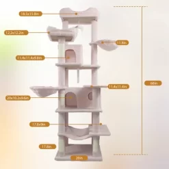 68 Inches Cat Tree Tower Multi-Level Durable Cat Scratching Post Space Saving Cat Condo Pet Play House For Indoor Cats PINK 8 68 Inches Cat Tree Tower Multi-Level Durable Cat Scratching Post Space Saving Cat Condo Pet Play House For Indoor Cats PINK -BlueBuffalo Sales Store GUEST 7eb39fce 7453 4caf 9632 6defe459c69c