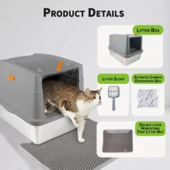 All For Paws Allforpaws Cat Litter Box Hooded Stainless Steel Base 19 All For Paws Allforpaws Cat Litter Box Hooded Stainless Steel Base -BlueBuffalo Sales Store GUEST 7ef1226b eb23 45fd 8c7a 945f96868610