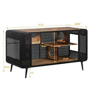 JUJABU 55.12 "Spacious Cat House With Tempered Glass, For Living Room, Hallway, Study And Other Spaces 4 JUJABU 55.12 "Spacious Cat House With Tempered Glass, For Living Room, Hallway, Study And Other Spaces - Image 4