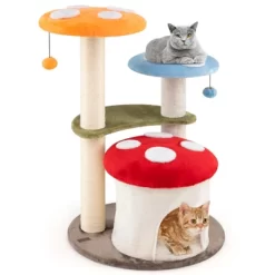 Costway Cute Mushroom Cat Tree Multi-level Cat Tower W/ Sisal Scratching Posts For Indoor Kittens & Cats -BlueBuffalo Sales Store GUEST 7f9f1179 57cf 4c61 a038 8a844769e147