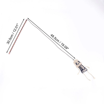 Unique Bargains Bone Pattern Cat Playing Rod Black White 1 Pc 1 Unique Bargains Bone Pattern Cat Playing Rod Black White 1 Pc