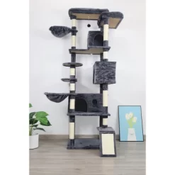 Racxily 84 In Cat Tree Tower With Large Condo Sisal Scratching Post Big Hammock And Top Platform -BlueBuffalo Sales Store GUEST 804466b8 c93d 4ebd 9bc3 e3f05fa184f8