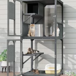 Gulches 48in H X 48in W X 36in D SkyCatio Cat Enclosure Gray 1 Pack Multi Cat Livestock Supplies Product Type 16 Gulches 48in H X 48in W X 36in D SkyCatio Cat Enclosure Gray 1 Pack Multi Cat Livestock Supplies Product Type -BlueBuffalo Sales Store GUEST 807bd9fb 40de 41a1 85ad 4172fa5a06b1