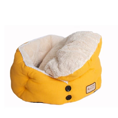 Armarkat Cat Bed C75HMB/MH Gold Waffle And White 4 Armarkat Cat Bed C75HMB/MH Gold Waffle And White - Image 4