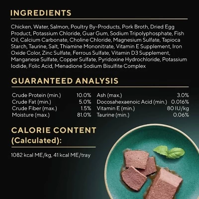 Sheba Perfect Portions Salmon Flavor Soft Pate Kitten Wet Cat Food - 2.64oz 10 Sheba Perfect Portions Salmon Flavor Soft Pate Kitten Wet Cat Food - 2.64oz - Image 10