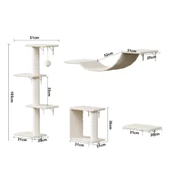 Modern Wall-Mounted Cat Furniture - 4pcs -BlueBuffalo Sales Store GUEST 8330c6d8 ee90 468e 8a7b c38fed16a9d3