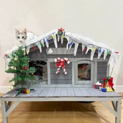 Aivituvin Premium Wooden Cat House For Feral Cats, Weatherproof Cat Shelter-AIR92 -BlueBuffalo Sales Store GUEST 83c30082 0a70 43c0 a417 6f88307ae041