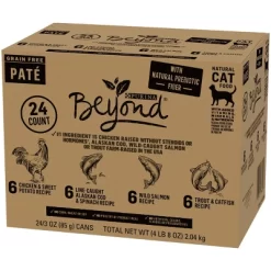Purina Beyond Grain Free Pate With Chicken, Salmon And Fish Flavor Wet Cat Food Variety Pack - 3oz/24ct -BlueBuffalo Sales Store GUEST 83eb2505 ec14 4338 955a 726d5784159a