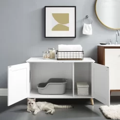 Sam's Pets Becky 24.5" Cat Tree End Table In White