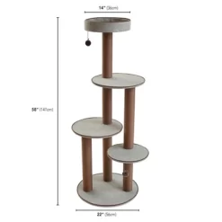 Two By Two Bloomfield - Gray Scratching Post Cat Furniture - 59.3 In. Tall 17 Two By Two Bloomfield - Gray Scratching Post Cat Furniture - 59.3 In. Tall -BlueBuffalo Sales Store GUEST 84dfae4e 44fc 4f42 87aa ab242085829e