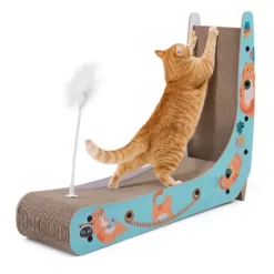 Sandinrayli L-Shape Cat Scratcher Lounge, Corrugated Cardboard Scratching Pad For Indoor Cats -BlueBuffalo Sales Store GUEST 852d7224 637f 4204 b027 249129d3c08c