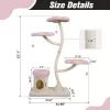 Flower-Shaped Cat Tree, With Blooming Platforms Bed, Condo, And Dangling Toys