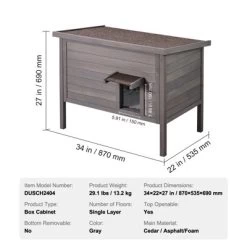 VEVOR Outdoor Cat House Weatherproof, Feral Cat Shelter For Multiple Cats, Outdoor Wooden Cat Rabbit House With All-Round Foam Insulated -BlueBuffalo Sales Store GUEST 8582f6ac 1c68 4efd 8515 d75d07c2c4ad