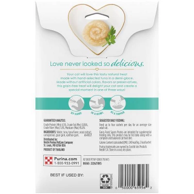 Fancy Feast Seafood Flavor Savory Puree Naturals Cat Treats - 1.4oz 1 Fancy Feast Seafood Flavor Savory Puree Naturals Cat Treats - 1.4oz